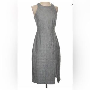 Banana Republic Gray Checkered Sheath Dress